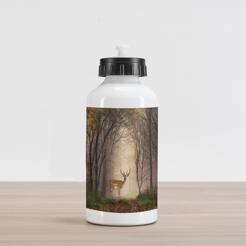 Deer Mystical Forest Aluminum Water Bottle