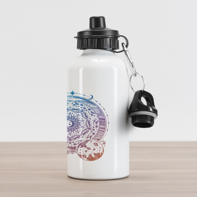 Moon and Planet Aluminum Water Bottle