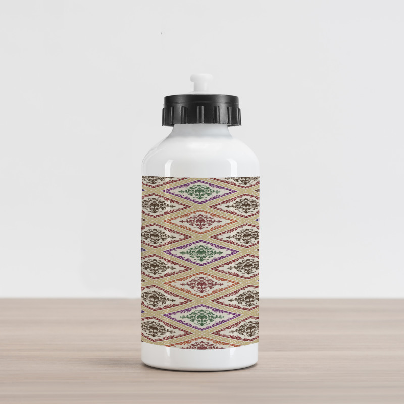 Motif in Vivid Rhombuses Aluminum Water Bottle