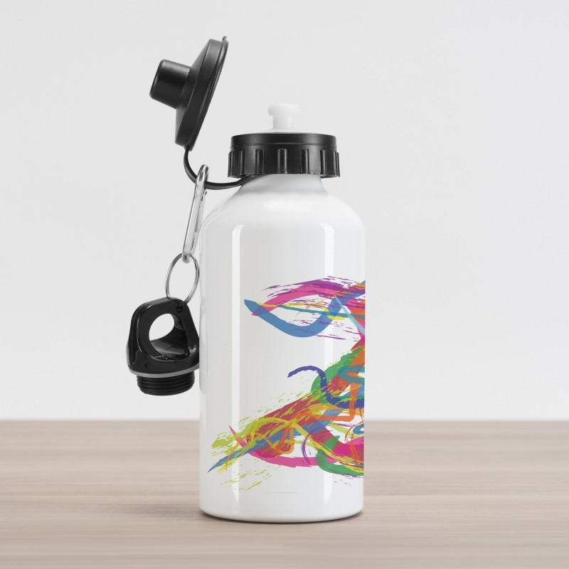 Abstract Art Dancer Aluminum Water Bottle