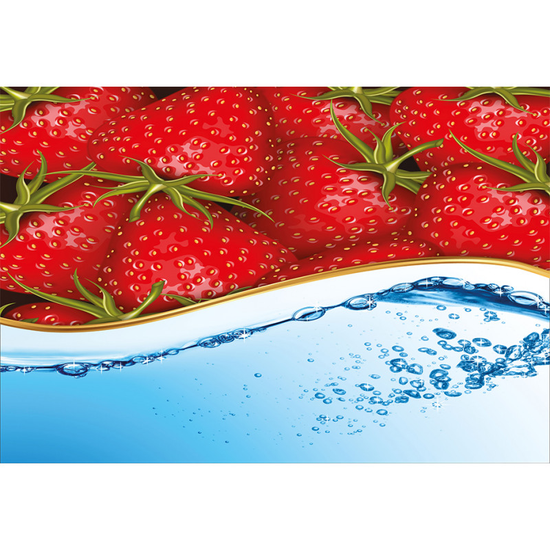 Summer Fruit and Water Aluminum Water Bottle