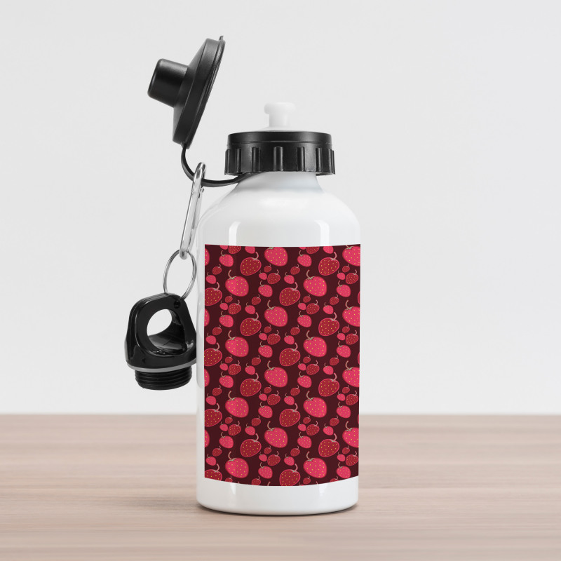 Pastel Strawberry Aluminum Water Bottle