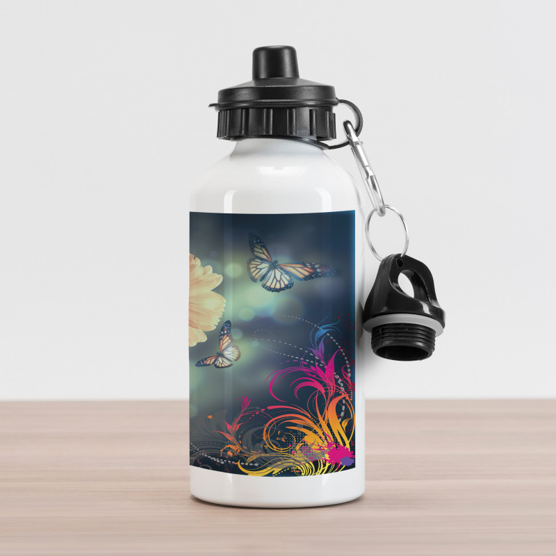 Gerber Petals Butterflies Aluminum Water Bottle