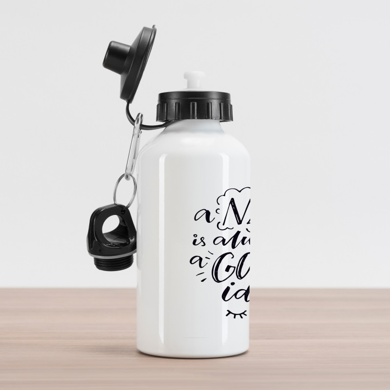 Nap is Always an Idea Aluminum Water Bottle