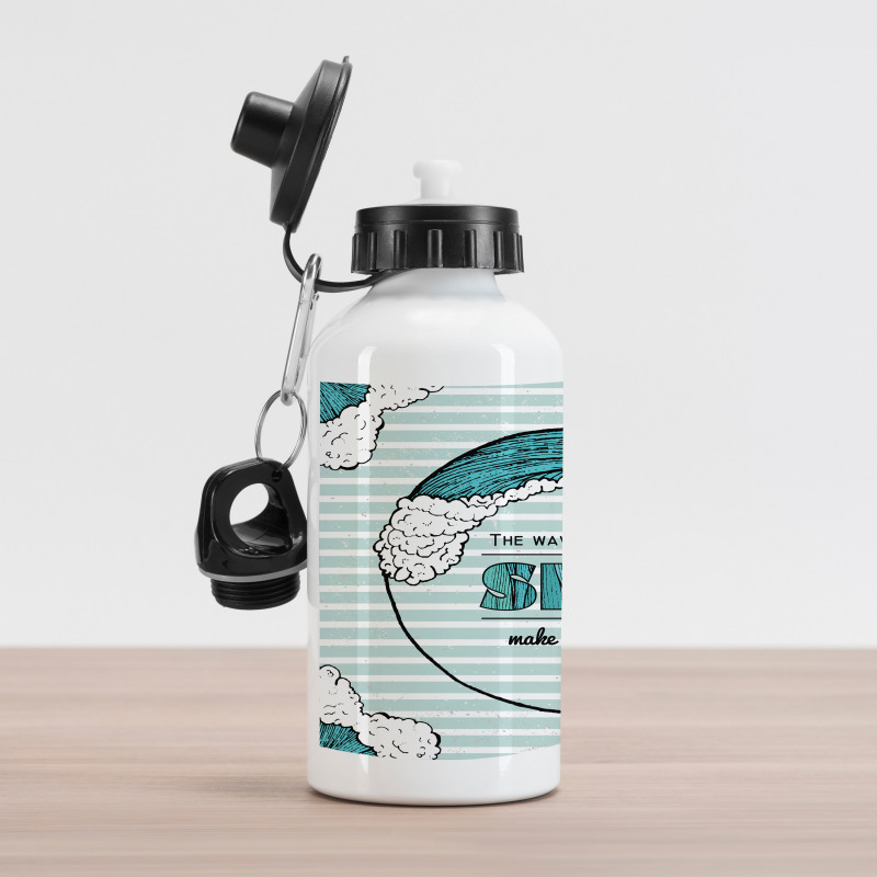 Sea Make You Free Aluminum Water Bottle