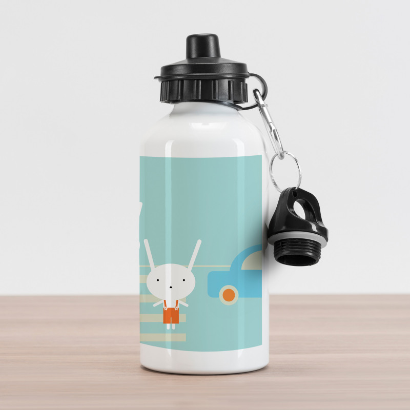 Traffic Rules Boy and Girl Aluminum Water Bottle