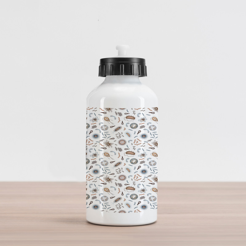 Bacteria Virus and Germs Aluminum Water Bottle