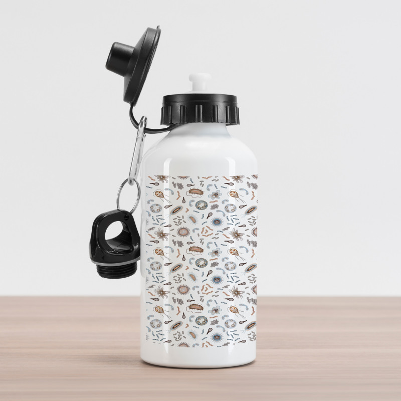 Bacteria Virus and Germs Aluminum Water Bottle