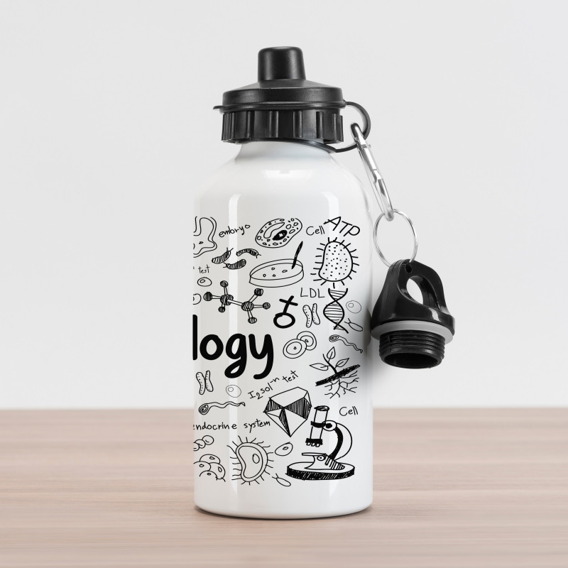 Hand-writing School Lab Aluminum Water Bottle