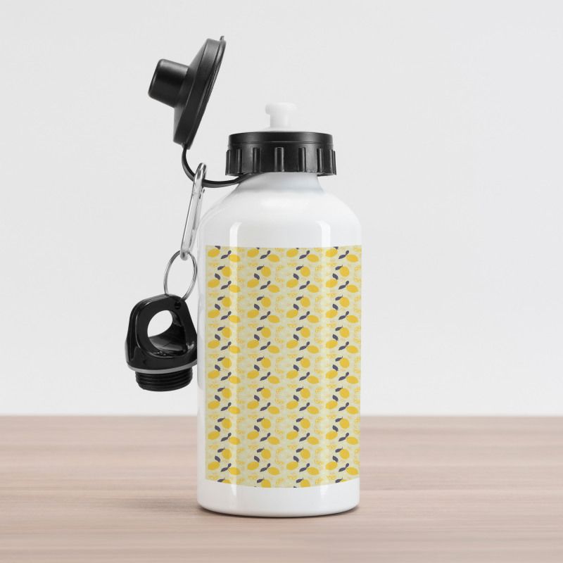 Lemons and Blossoms Aluminum Water Bottle