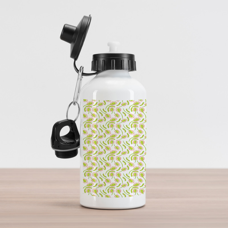 Sundew and Larva Doodle Aluminum Water Bottle