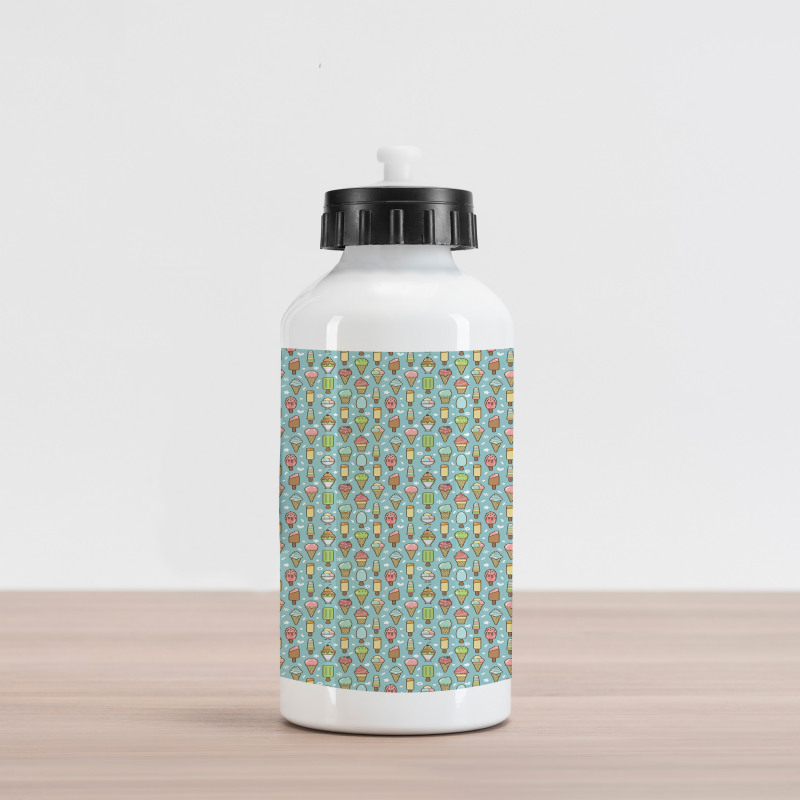 Summer Time Dessert Time Aluminum Water Bottle