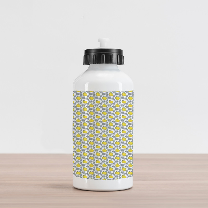 Hand Drawn Lemons Aluminum Water Bottle