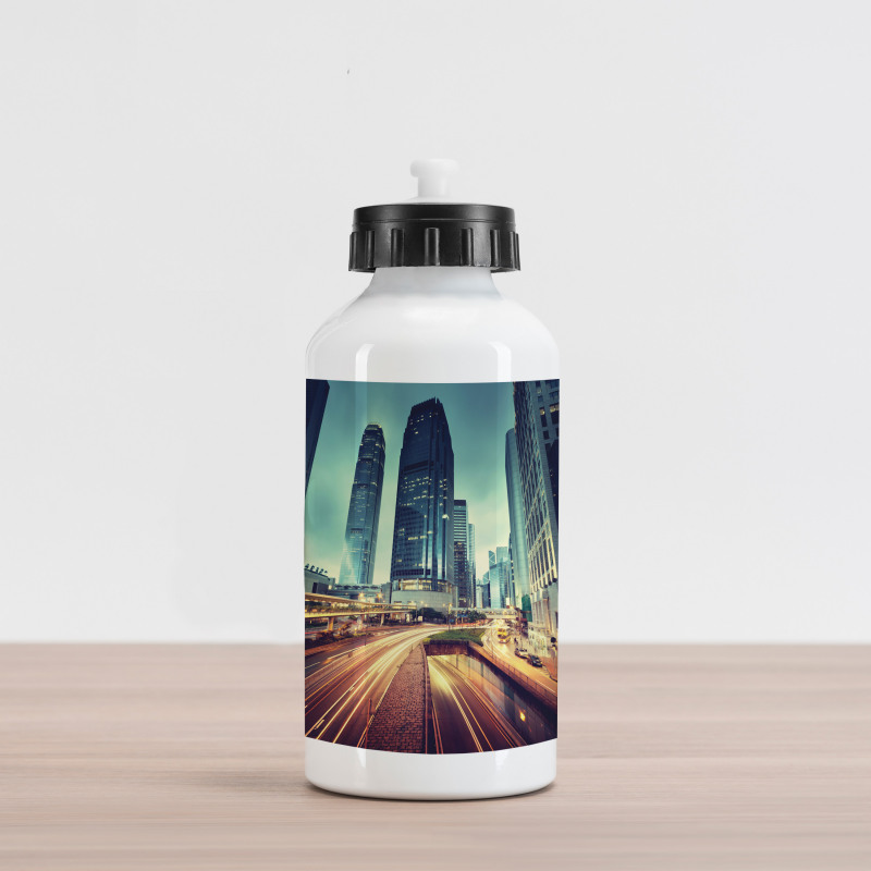 Traffic Hong Kong City Aluminum Water Bottle