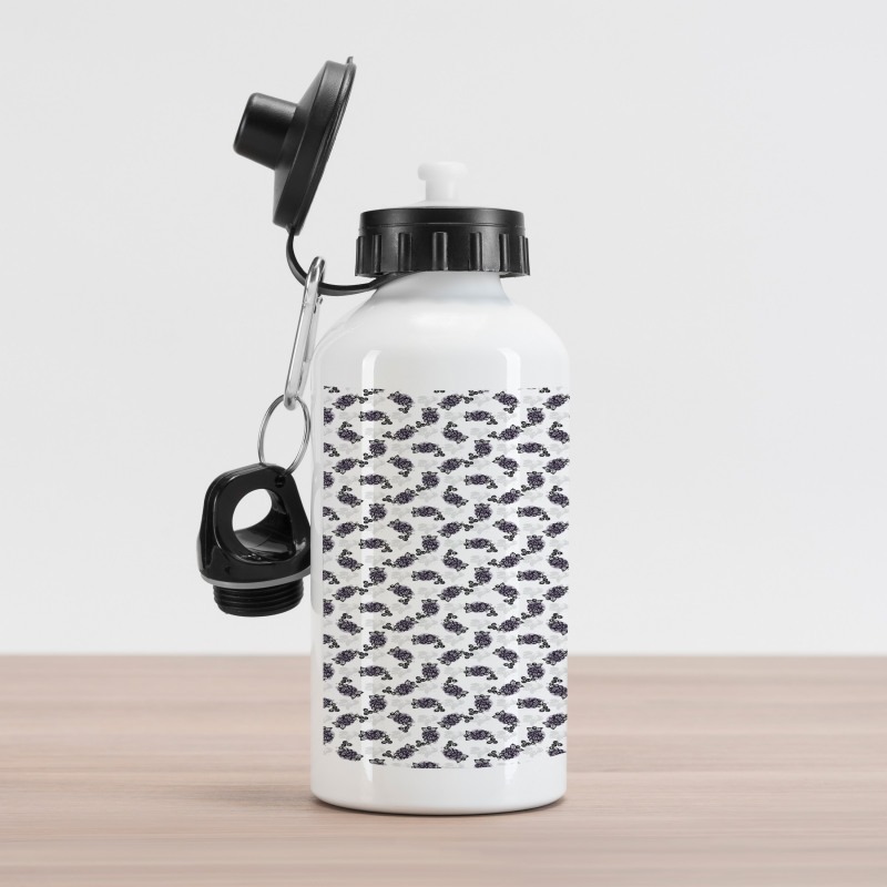 Sketchy Pattern Blueberry Aluminum Water Bottle