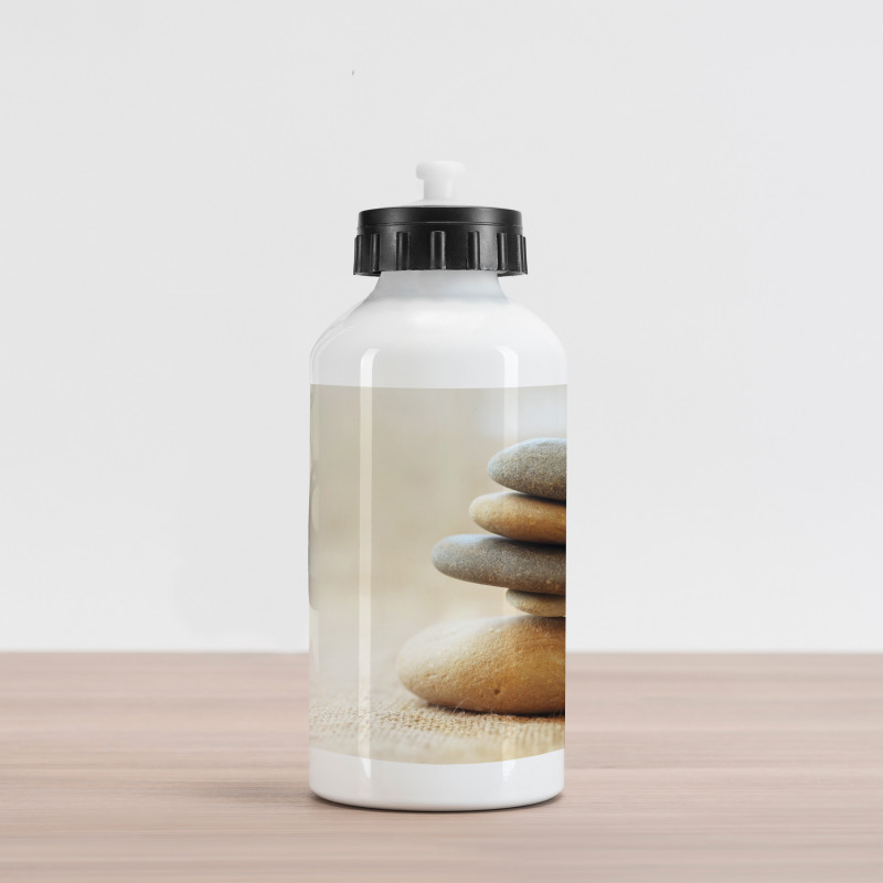 Calm Theme Stack Stone Pebble Aluminum Water Bottle