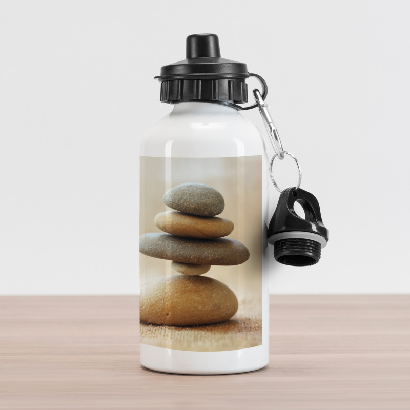 Calm Theme Stack Stone Pebble Aluminum Water Bottle