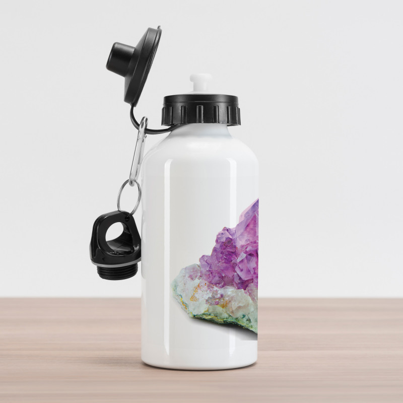 Crystal Like Lavender Hues Aluminum Water Bottle