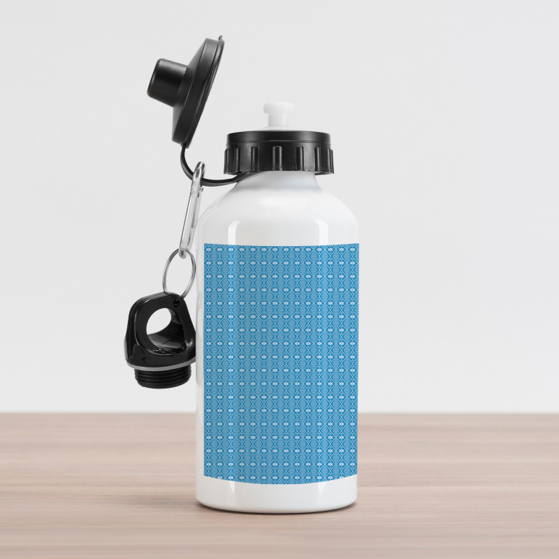 Snowflake Diamond Shapes Aluminum Water Bottle