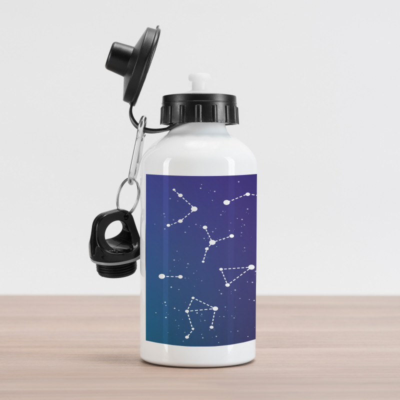 Cassiopeia Constellations Aluminum Water Bottle