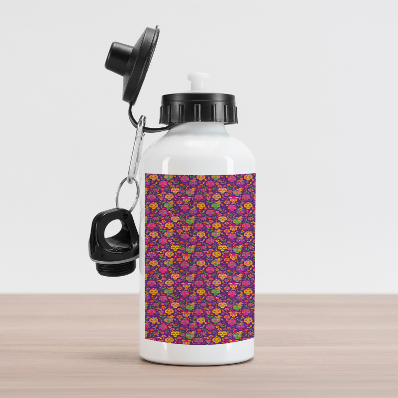 Funny Skulls Aluminum Water Bottle