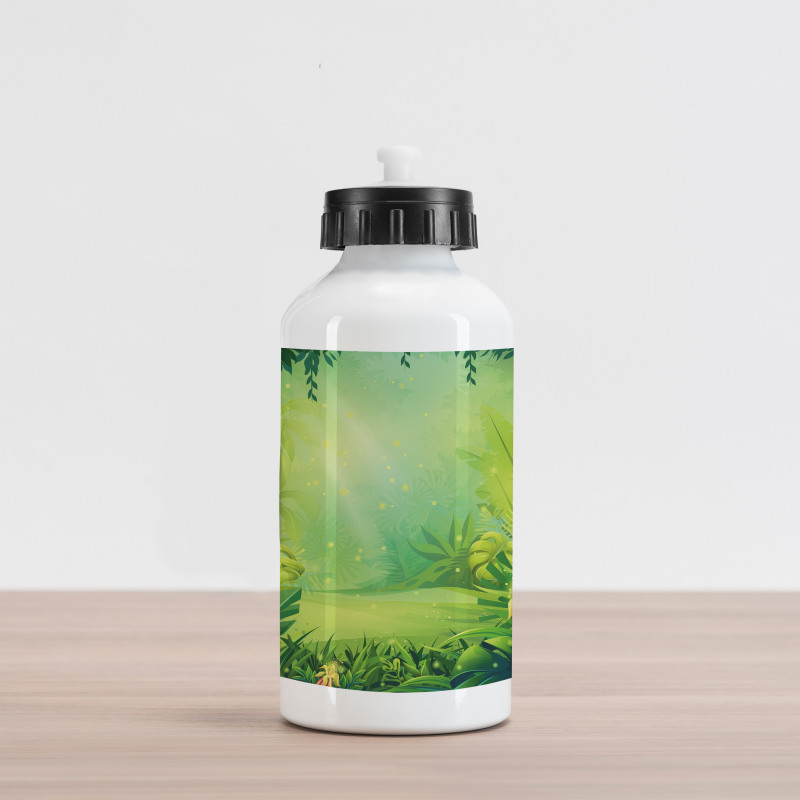 Cartoon Vivid Scene Aluminum Water Bottle