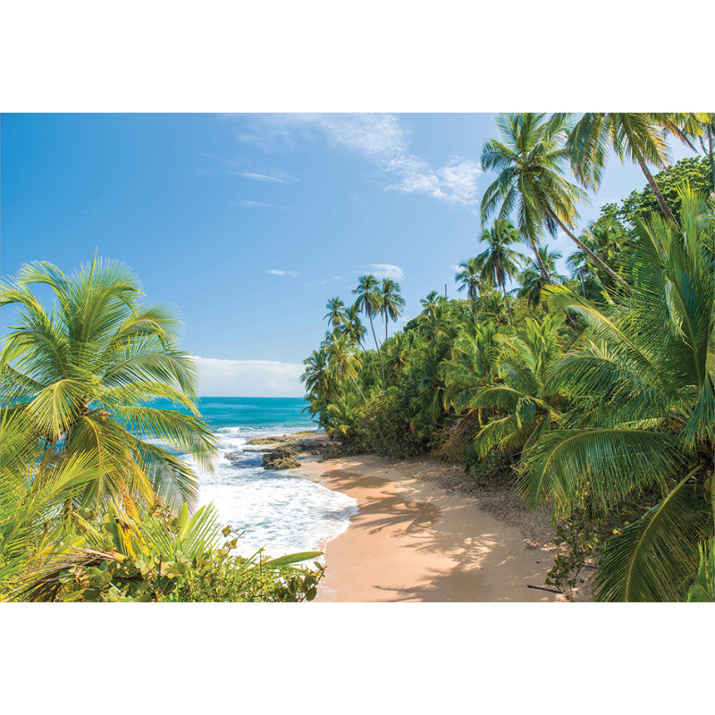 Wild Tropical Beach Aluminum Water Bottle