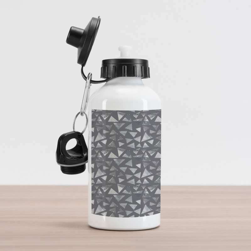 Monochrome and Grunge Aluminum Water Bottle