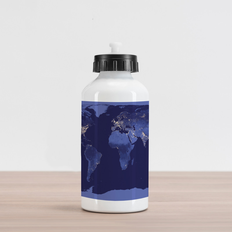 Monochromatic Pattern Aluminum Water Bottle