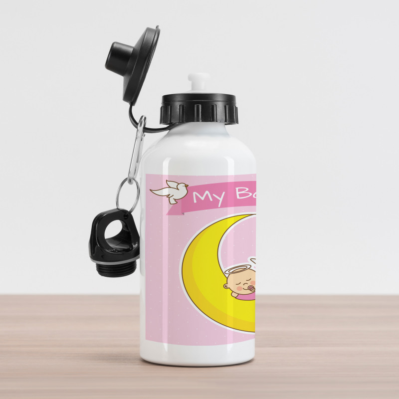 Moon Baby Girl Sleeping Aluminum Water Bottle