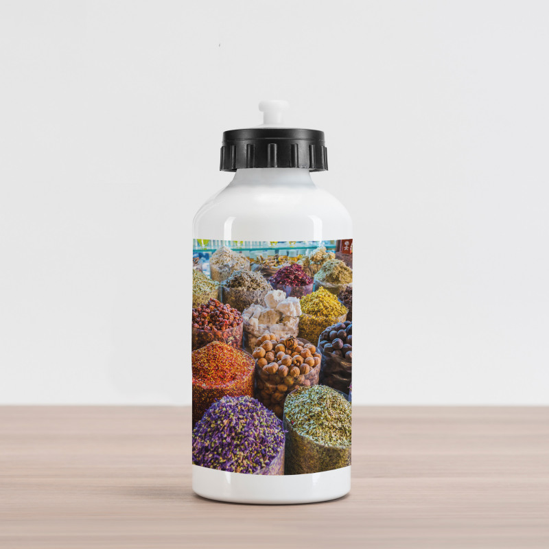 Colorful Dried Ingredients Aluminum Water Bottle