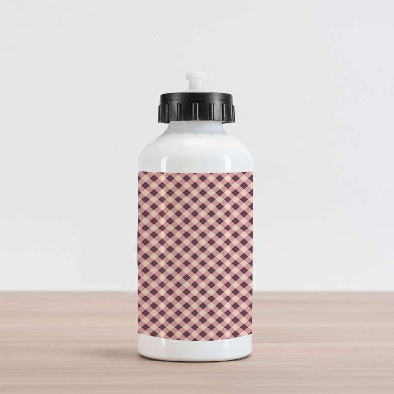 Diamond Shaped Design Aluminum Water Bottle