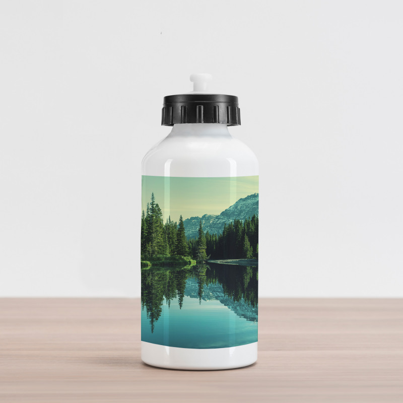 Tree Reflections on Calm Water Aluminum Water Bottle