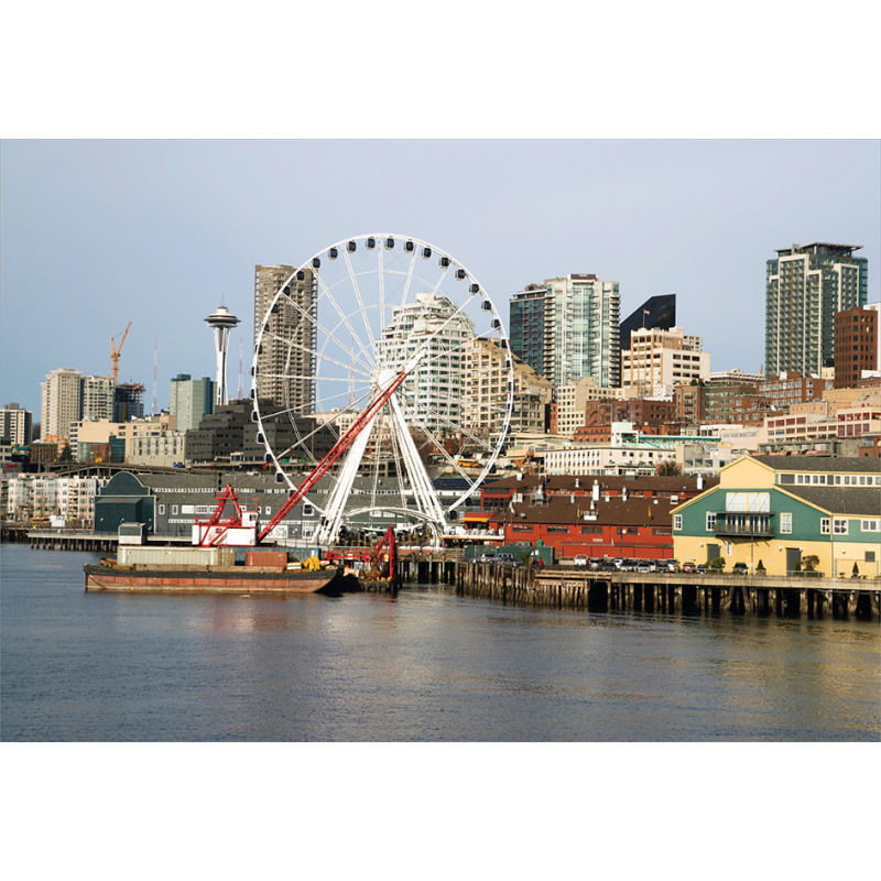 Elliott Bay Scenery Aluminum Water Bottle