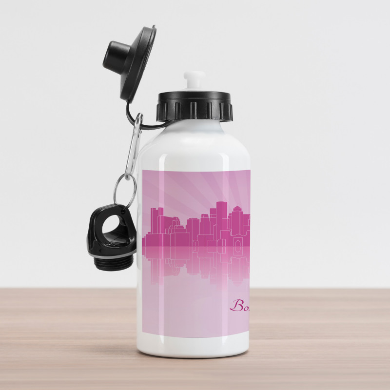 Pastel Silhouette Aluminum Water Bottle