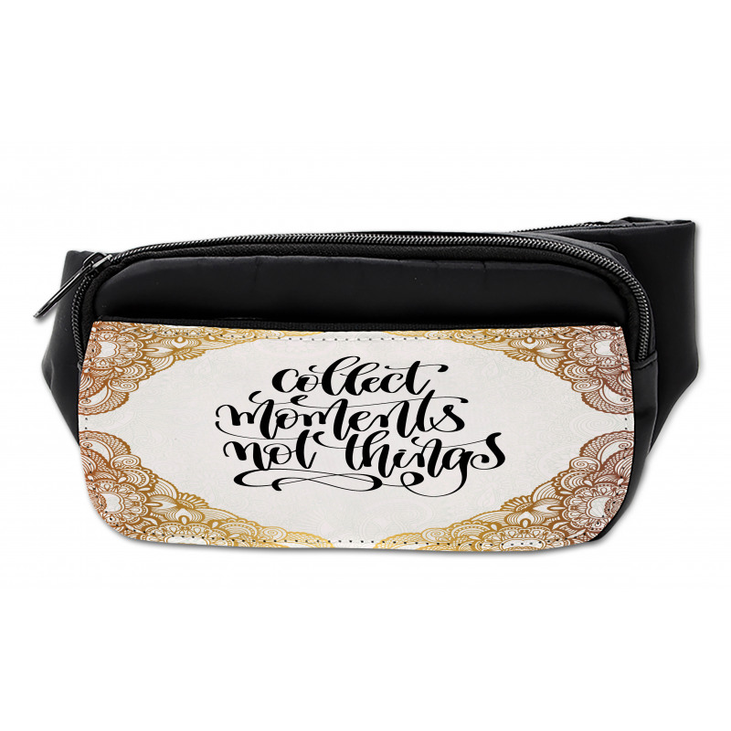 Ornamental Print Cursive Font Bumbag