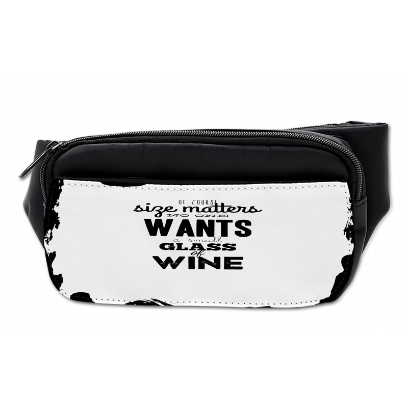 Funny Drinking Words Wine Bumbag