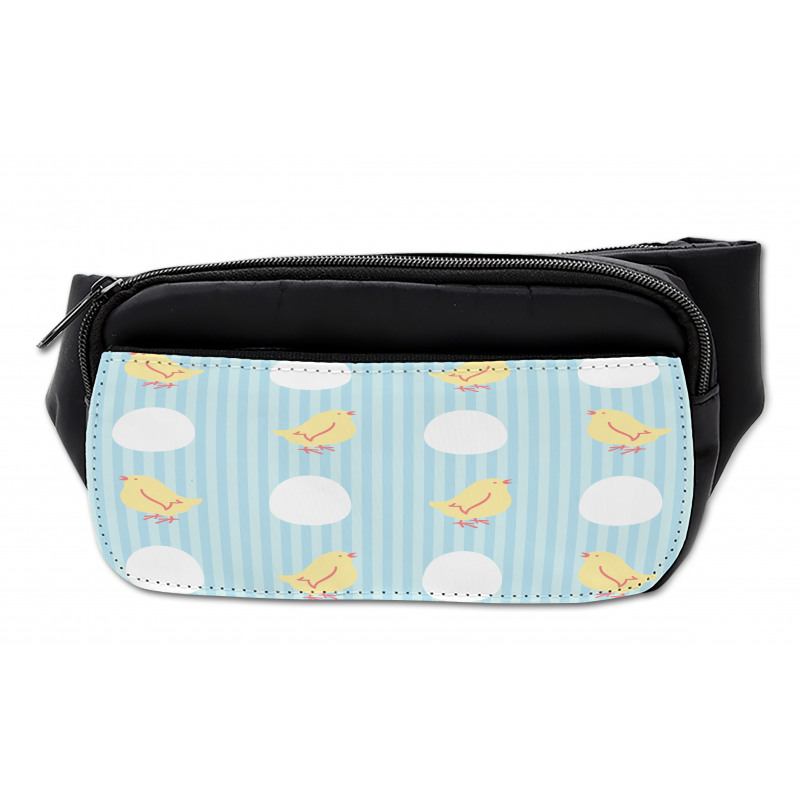 Baby Animal and Eggs Stripes Bumbag