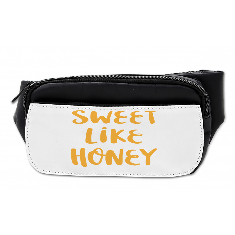 Pale Orange Calligraphy Art Bumbag