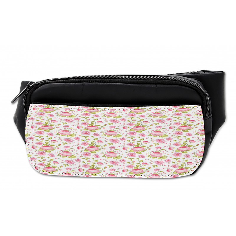 Vintage Peony Pattern Bumbag