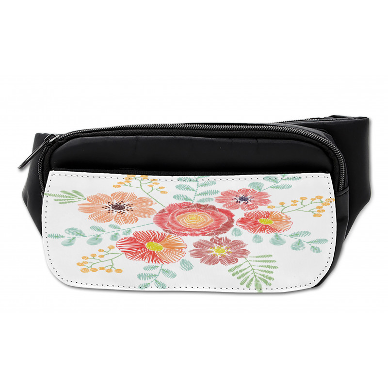 Pastel Folkloric Flowers Bumbag