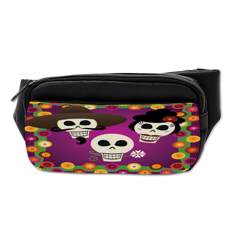 Folk Sugar Skulls Bumbag