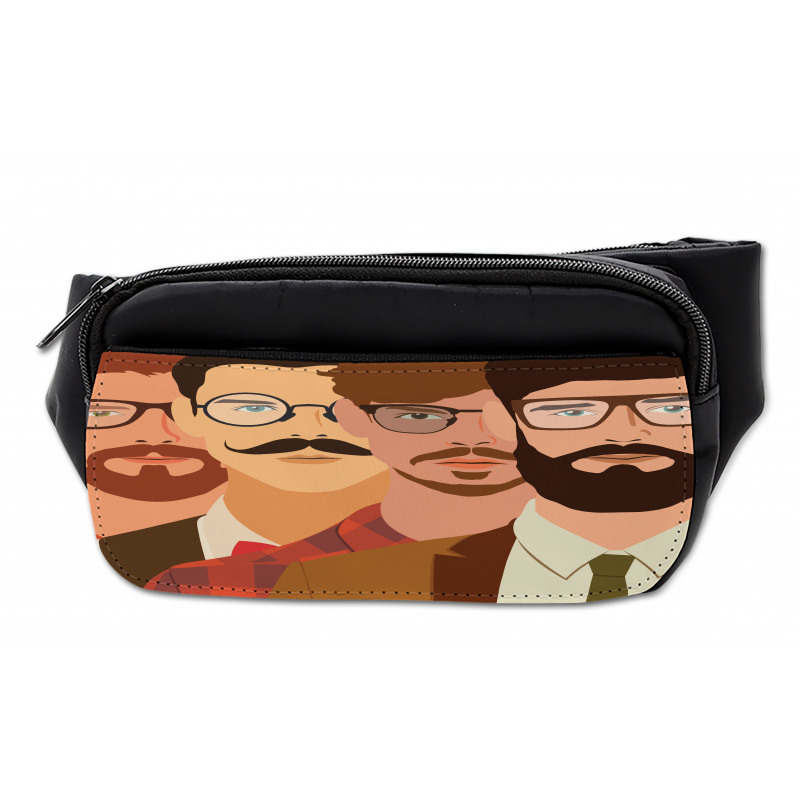 Male Hipster Characters Bumbag