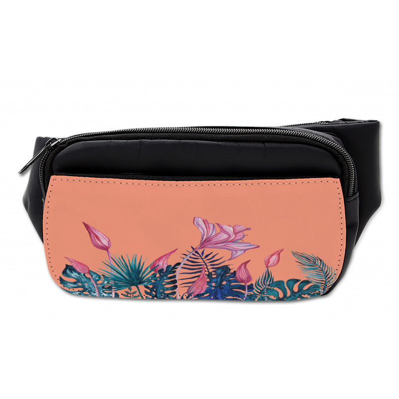 Exotic Monstera Floral Art Bumbag