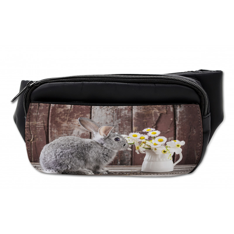 Rabbit Daisy Wooden Bumbag