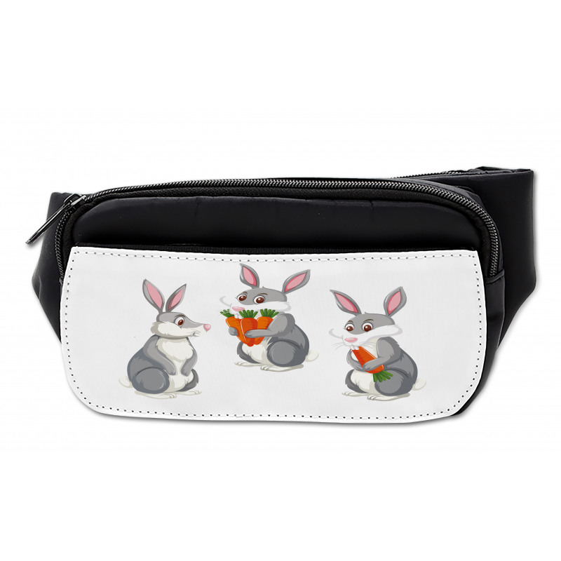 Funny Rabbit Cartoon Bumbag