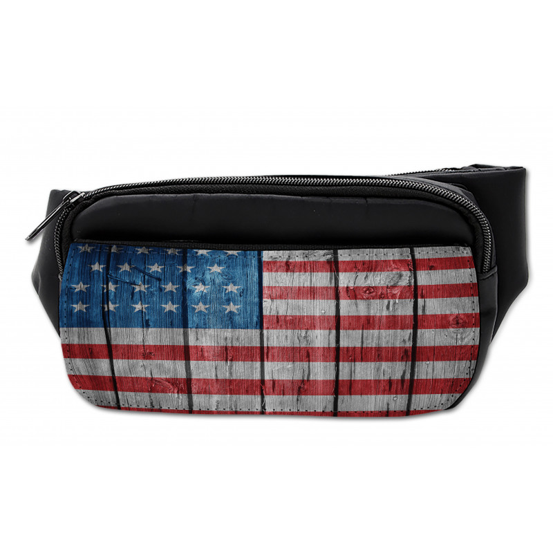 Worn Style American Flag Bumbag