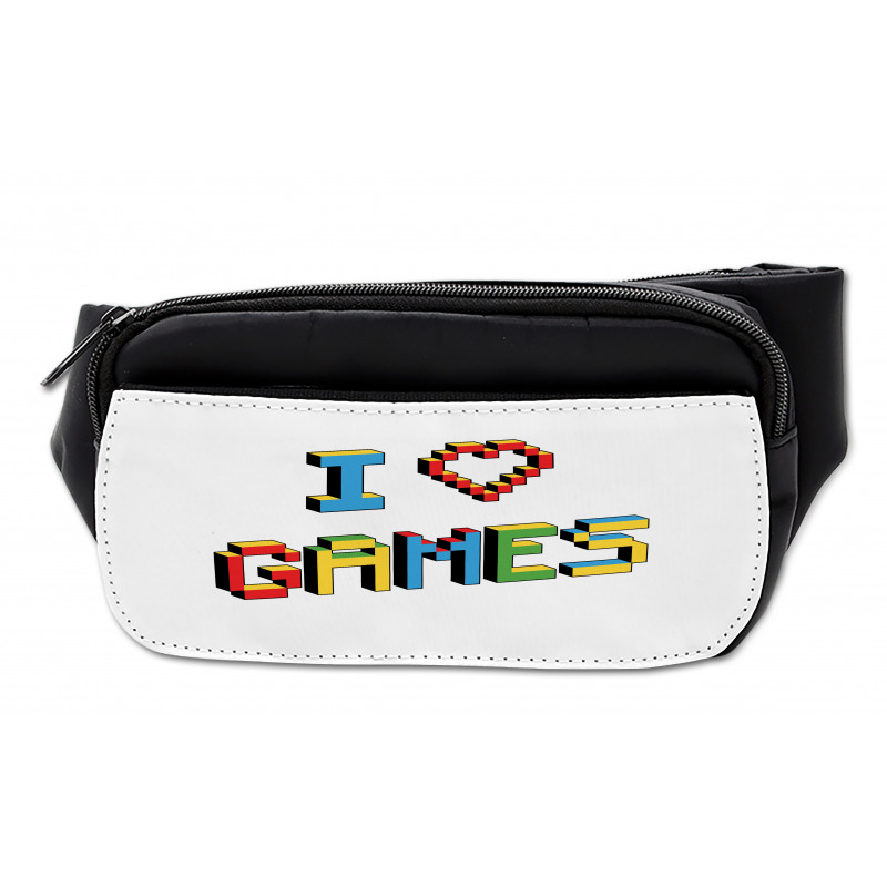 Love Video Games Pixel Art Bumbag