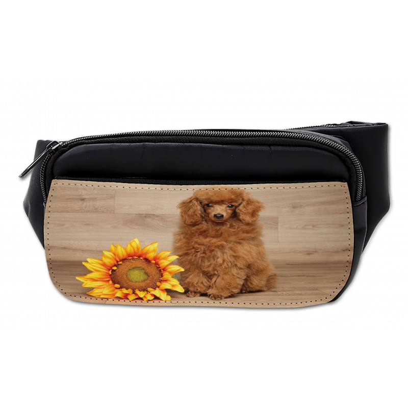 Sunflower on Wooden Backdrop Bumbag