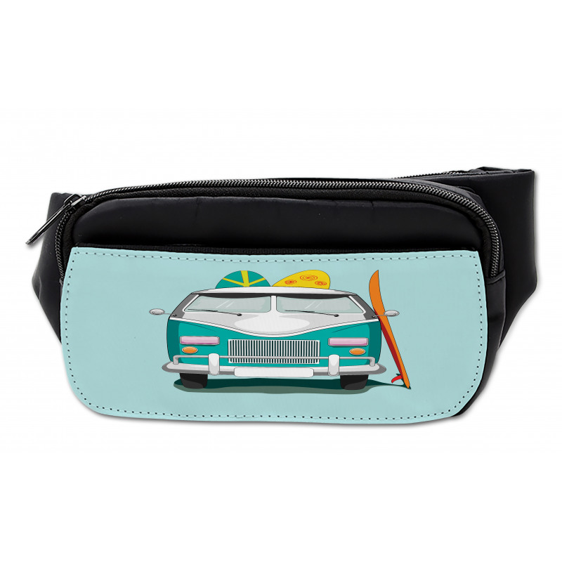 Retro Van Colorful Surfboard Bumbag